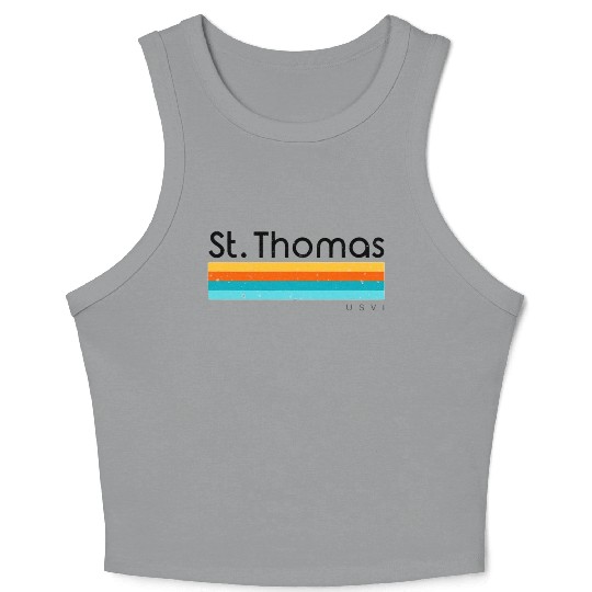 Vintage St Thomas Crop Tank Top