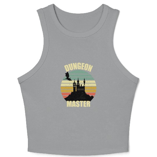 Dungeon Master - Bez I'm DM Smiles Retro Dragon Crop Tank Top