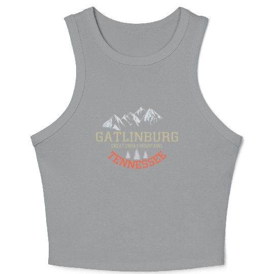 Gatlinburg Tennessee Great Smoky Mountains Crop Tank Top