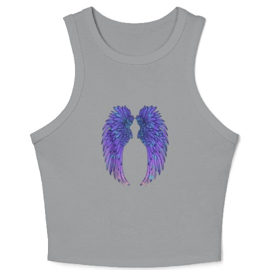 Angel Wings Eagle Wings Broken Wings Wild Wings On Crop Tank Top