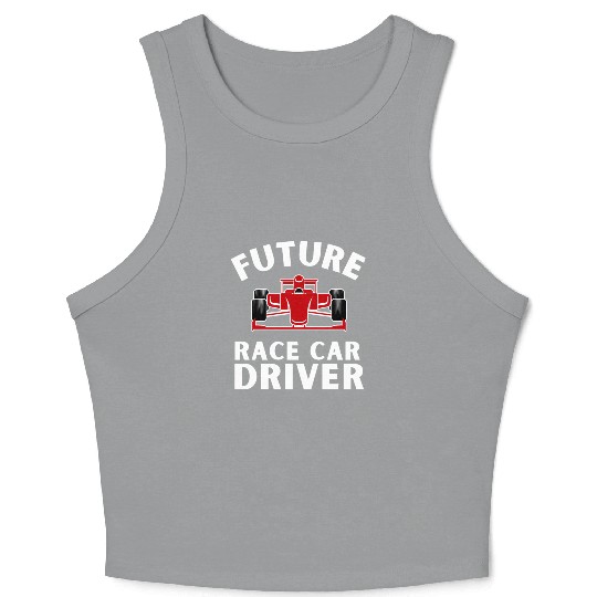 Racing Race Car Driver And Muscle Car Crop Tank Top