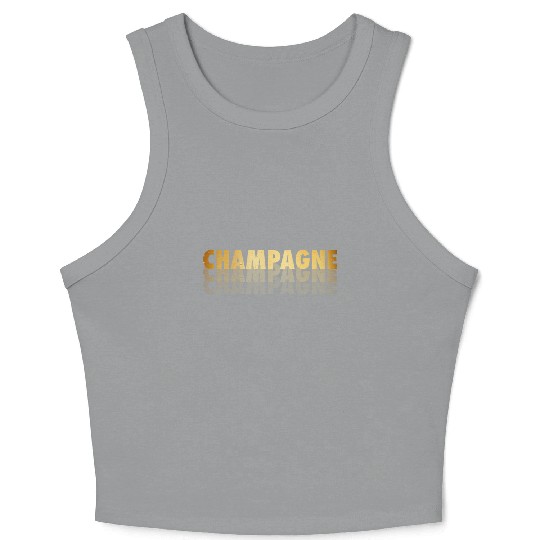 Champagne Crop Tank Top