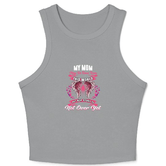 Angel Mommy Angel Wings Apparel Rest in Peace Mom Crop Tank Top