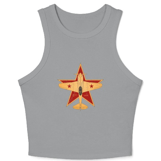 CCCP Soviet Union Air Force World War II Crop Tank Top