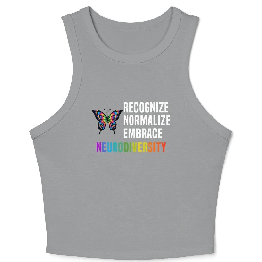 Recognize Embrace Neurodiversity Crop Tank Top