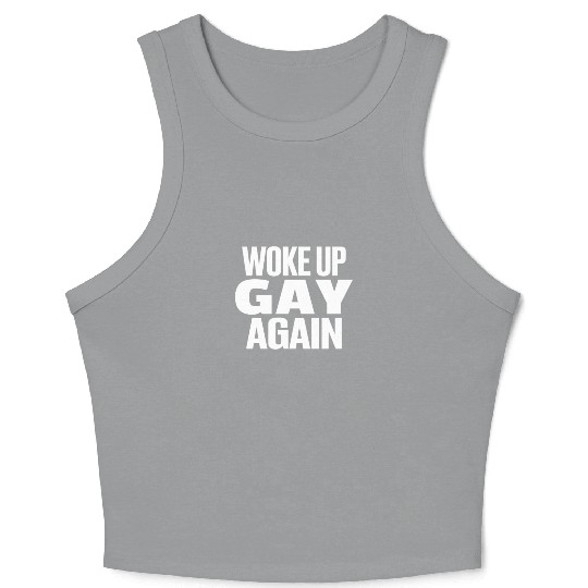 Gay Couple Homosexual LGBTQ Queer Pride Crop Tank Top