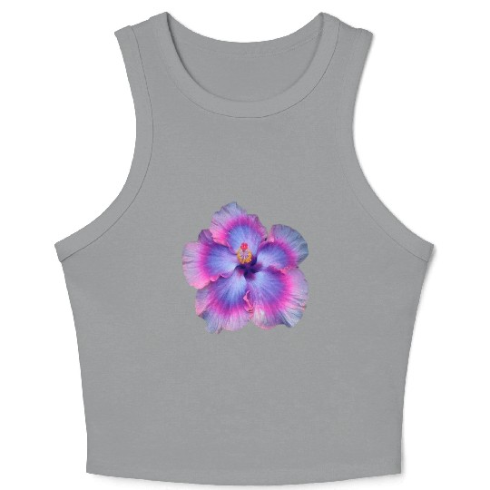 hibiscus flower Crop Tank Top