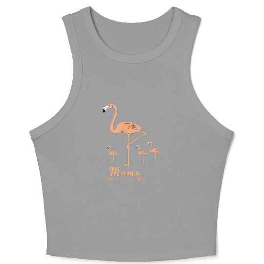 MAMA FLAMINGO BIRD Crop Tank Top