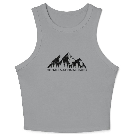 Denali National Park Alaska Cool Denali Alaska Gif Crop Tank Top