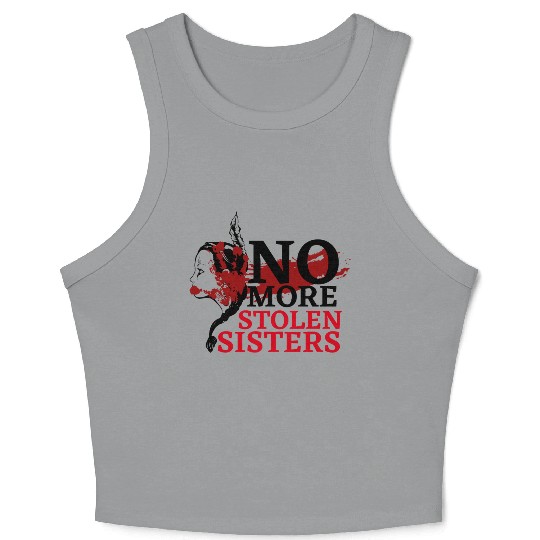 No MS Sisters/MMIW Girl Native American Crop Tank Top