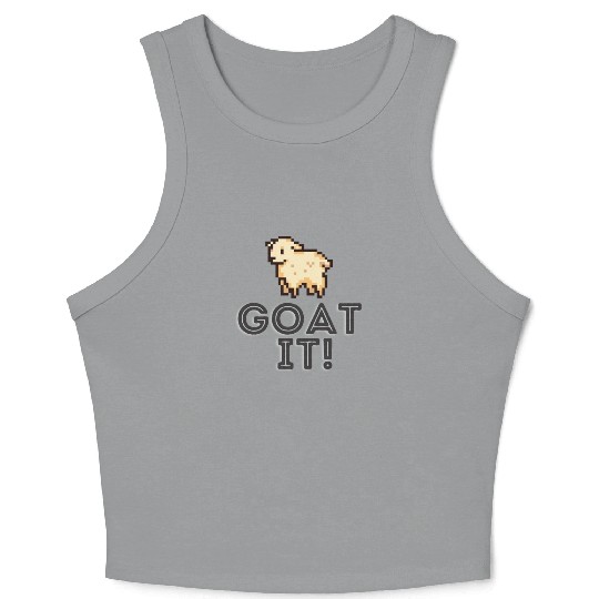 Gamer - Goat it - Level complete Crop Tank Top