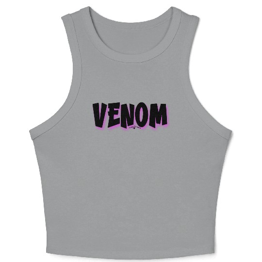 Venom | Neon Hot Pink Shadow Crop Tank Top