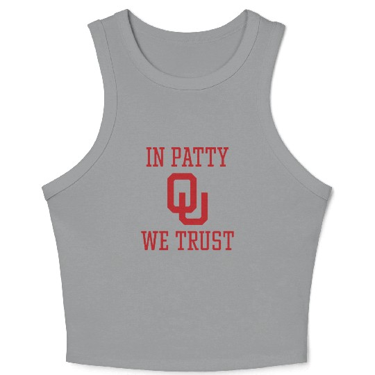 In Patty We Trust Oklahoma Softball Championship Crop Tank Top