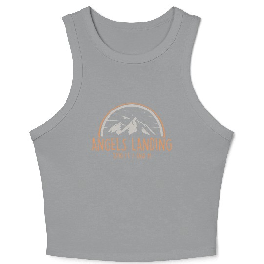 Angels Landing Zion National Park Mountain Hikers Crop Tank Top