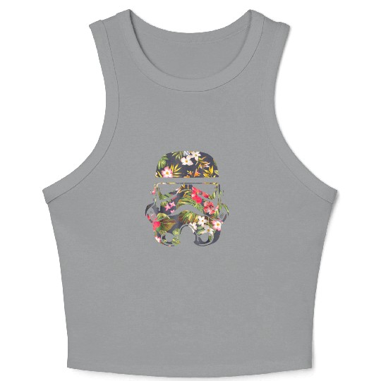 Star Wars Tropical Stormtrooper Floral Crop Tank Top