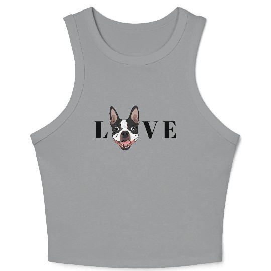 Boston Terrier Lover Cute Boston Terrier Dog Lover Crop Tank Top