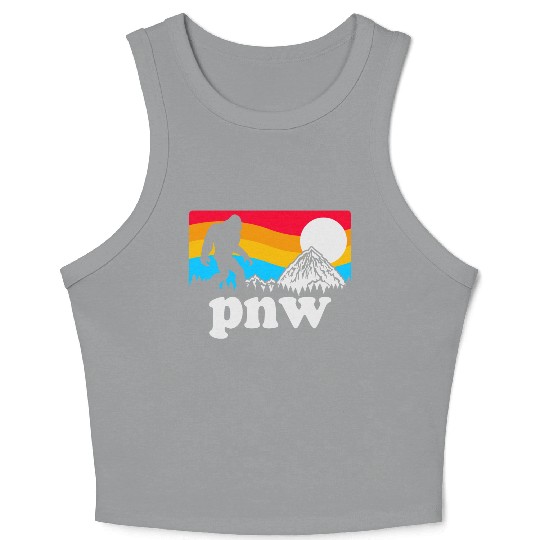 PNW Pacific Northwest Bigfoot Crop Tank Top