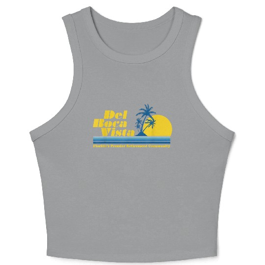 Del Boca Vista Retirement Community Funny No 2376 Crop Tank Top