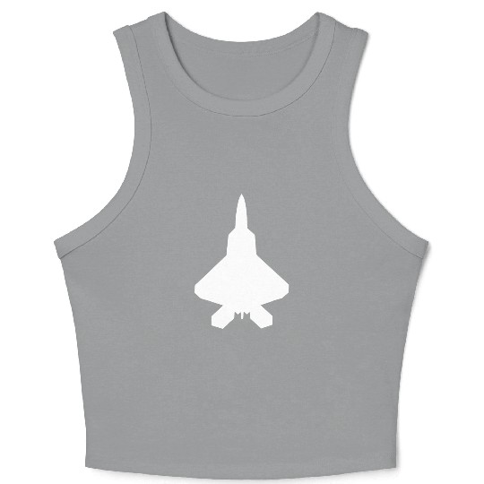 F 22 Raptor Fighter Jet Crop Tank Top