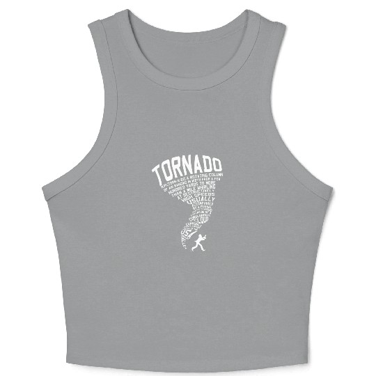 Tornado Storm Chaser Hurricane Wind Weather Gift Crop Tank Top