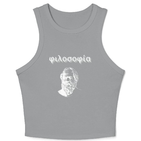 Greek Philosophy - Socrates Crop Tank Top