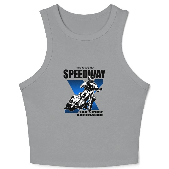 Motorcycle Speedway Racing Crop Tank Top