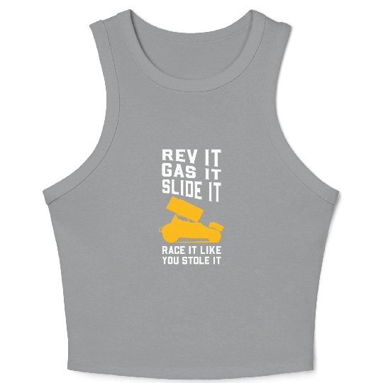 Sprint Car Racing Crop Tank Top