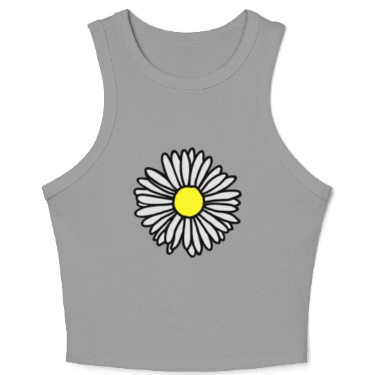 Daisy Flower Bloom Crop Tank Top