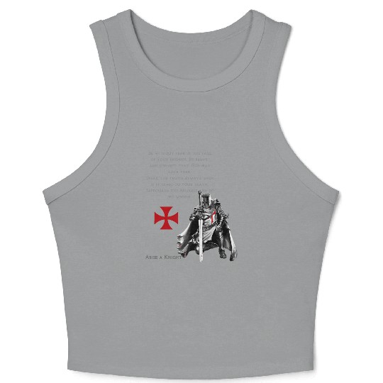 Knights Templar Glory Of God Gifts Crop Tank Top