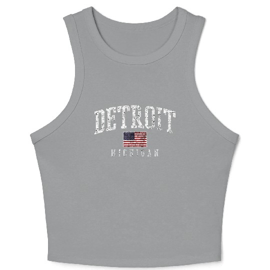 Detroit Motor City Crop Tank Top