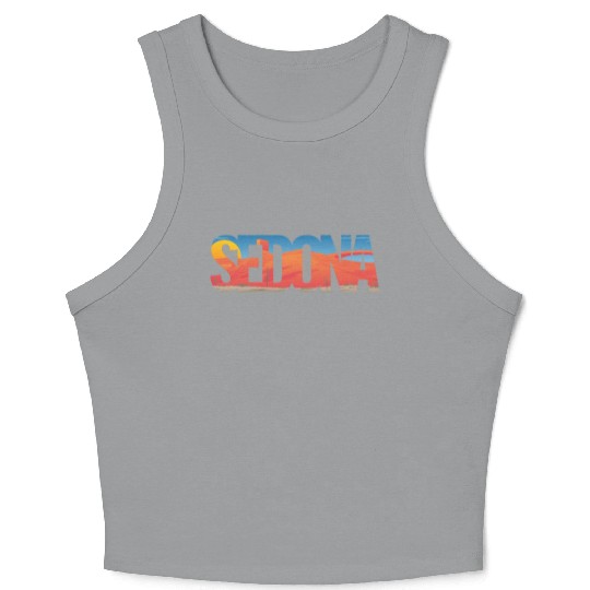 Sedona Arizonna Scenic Typography Crop Tank Top
