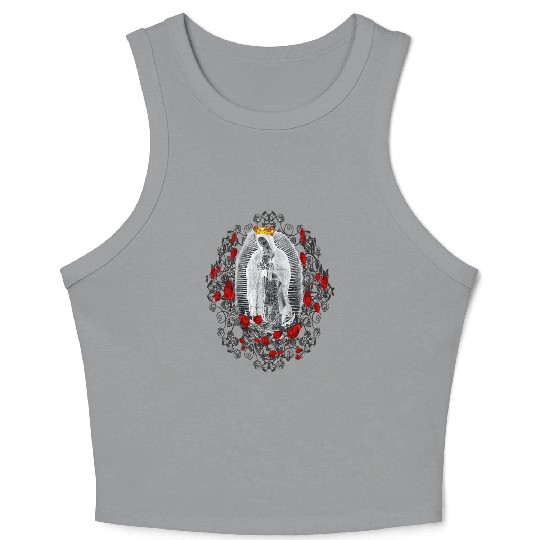 Our Lady of Guadalupe Mexico Virgin Mary A-100421 Crop Tank Top