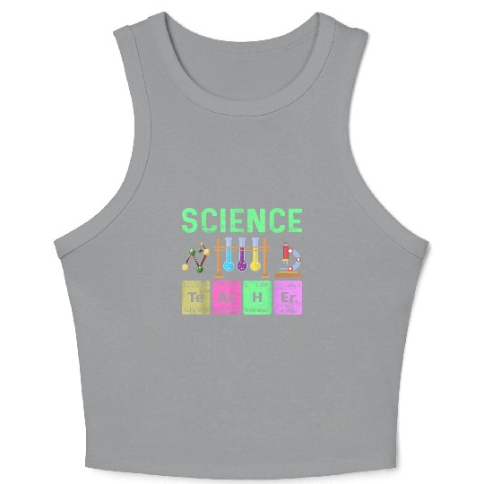 Science Teacher Chemist Physicist Vintage Crop Tank Top