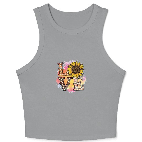 western love Crop Tank Top