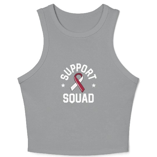 Oral Cancer Support Squad Head And Neck Cancer Crop Tank Top