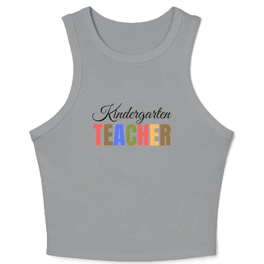 Kindergarten Teacher Crop Tank Top