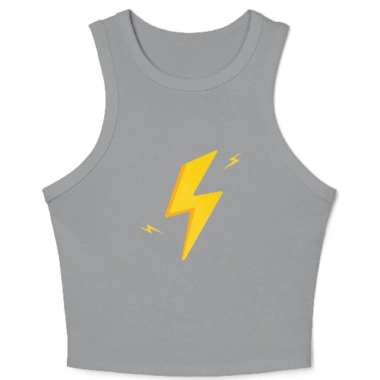 Cute lightning bolt Crop Tank Top