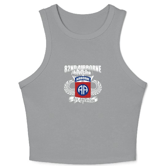 82nd Airborne Division US Army Crop Tank Top
