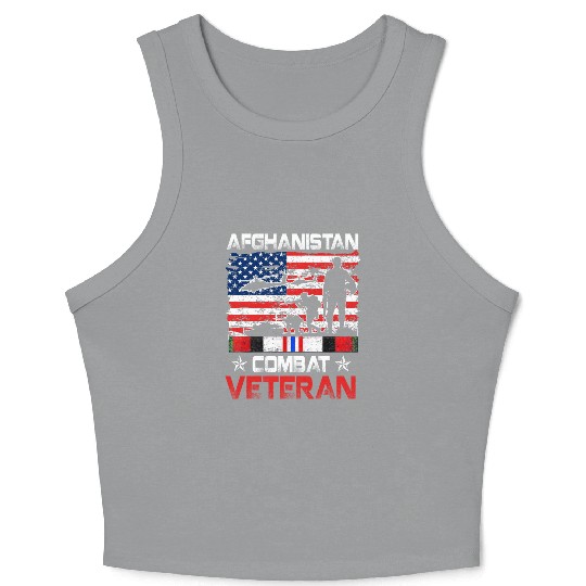 Afghanistan Combat Veteran US Veteran Military Crop Tank Top