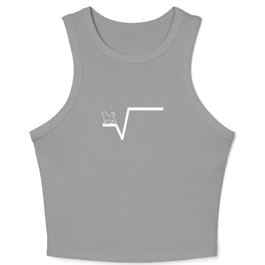 Math square Root Crop Tank Top