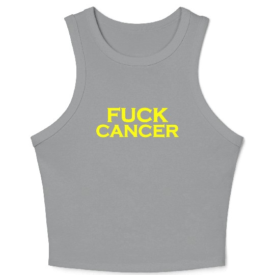 Fuck cancer Crop Tank Top