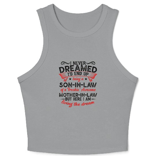 Living The Dream - Mother In Law Crop Tank Top