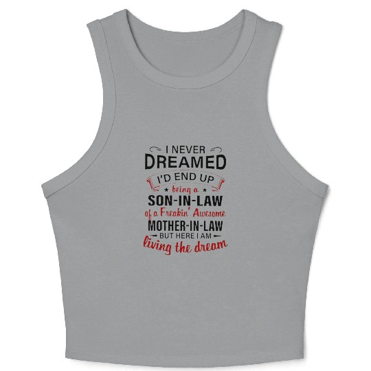 Living The Dream - Mother In Law Crop Tank Top