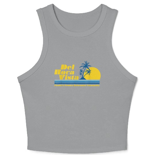 Del Boca Vista Retirement Community Funny No 2376 Crop Tank Top