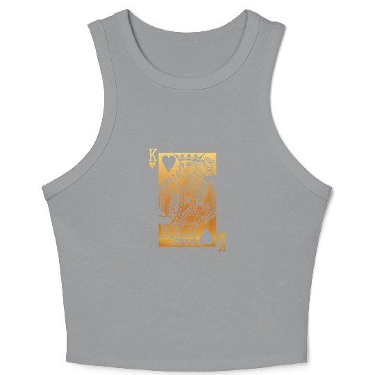 King of Hearts Card 5884 Crop Tank Top