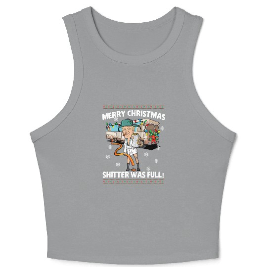 Donald Trump Cousin Eddie Christmas Crop Tank Top Shitte