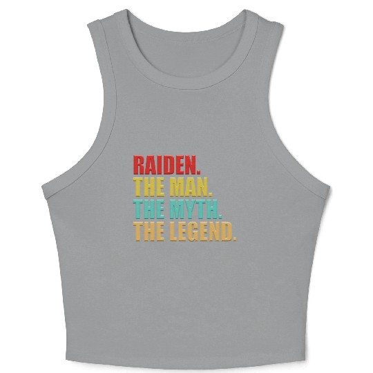 Mens Raiden The Man The Myth The Legend Crop Tank Top