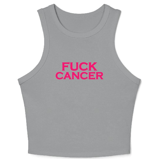 Fuck cancer Crop Tank Top