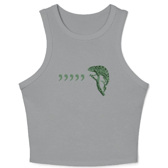 Comma chameleon Crop Tank Top