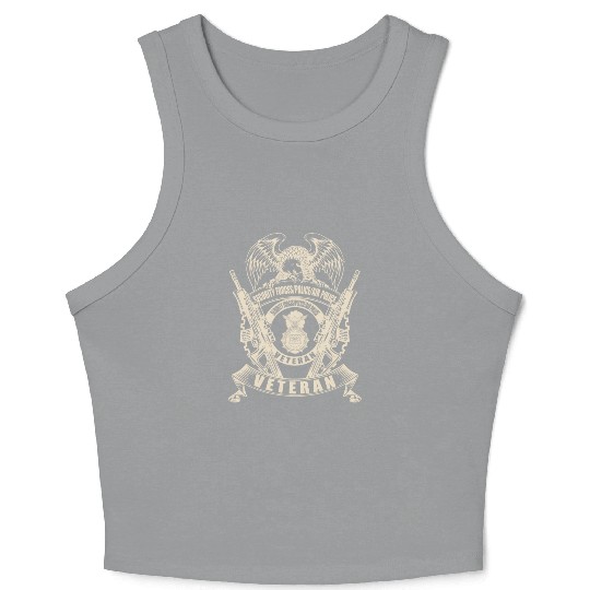 Security Forces Police Air Police Veteran Crop Tank Top